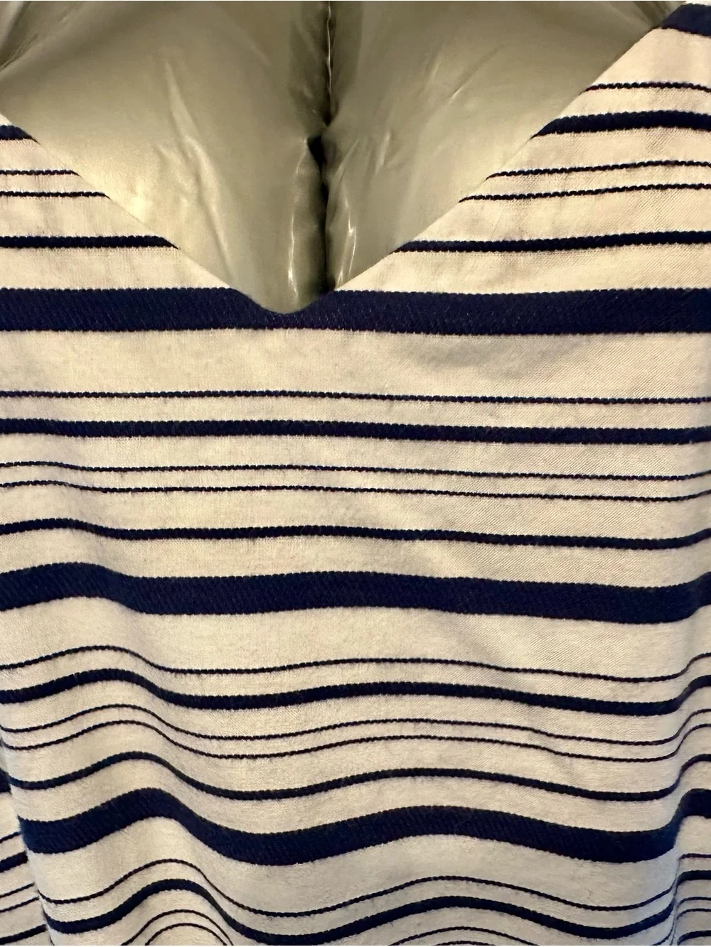 New w/ tags Elle large White & Navy Striped Tie-Waist Jumpsuit
